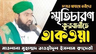 নবীদের স্মৃতিচারণ-কোরবানিতে তাকওয়া অর্জন- মুহাম্মদ তাওহীদুল ইসলাম ক্বাদেরী |নতুন সুন্নি ওয়াজ| ২০২৩