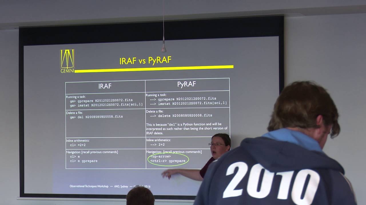 The ITSO/AAO OTW2016: Introduction to Iraf and Pyraf + Data Challenge ...
