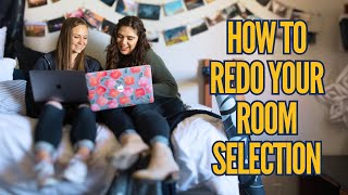 How to Redo Your Room Selection