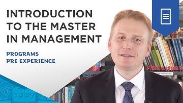 Master in Management - Introduction by Prof. Felix Papier, Academic Director | ESSEC Pre-Experience