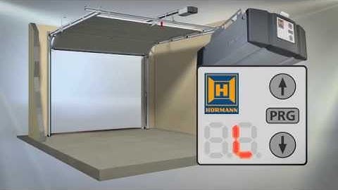 Hörmann installationsguide: Programmering av Supramatic E3 portmotor