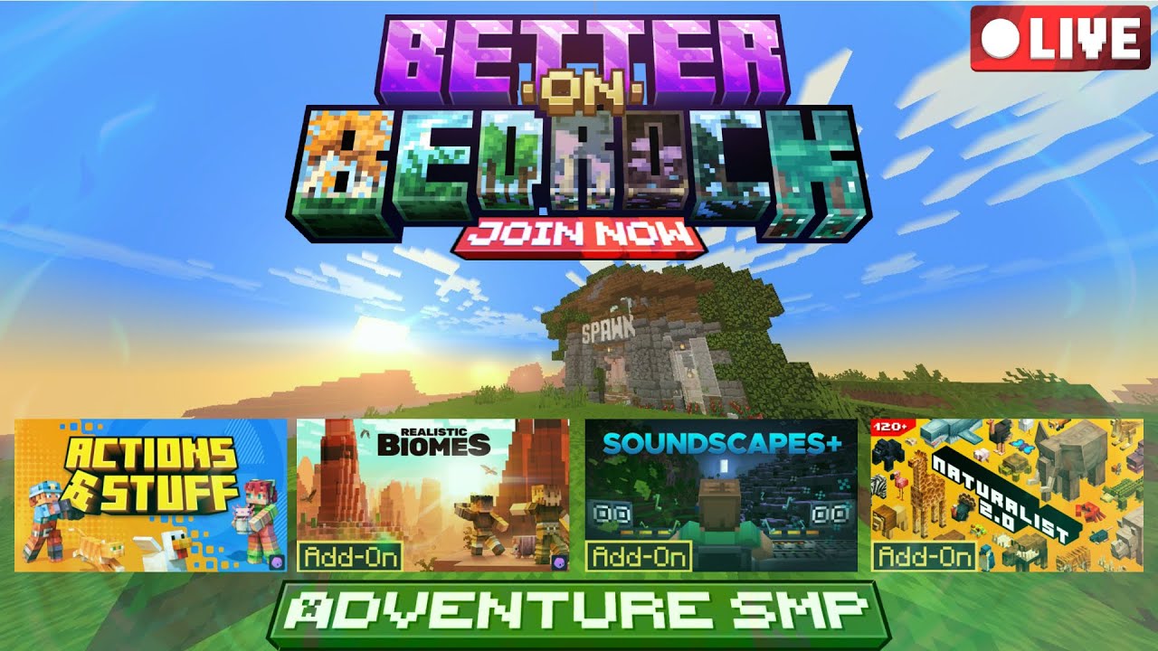 Better on Bedrock SMP LIVE JOIN NOWWW! #minecraft #live - YouTube