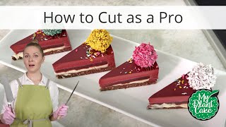 4 Tips How to Cut Cake as a PRO | Raw or Mousse Consistency, Soft Cake by My Plant Cake 993 views 10 months ago 4 minutes