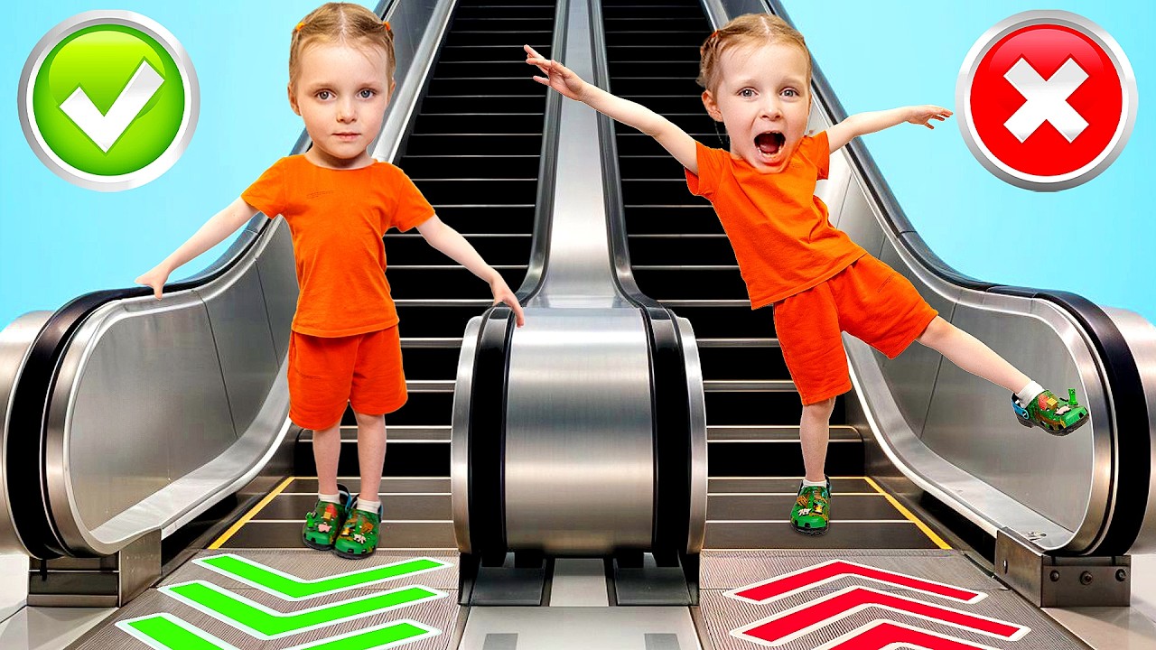 Rolltreppen-Einkaufszentrum-Abenteuer 🛍️ | Eine lustige Zusammenstellung für Kinder | Vania Mania DE
