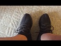 on wide foot look of the yeezy 350 pirate black 20