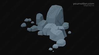 Free Animated Rocks & Stones Game FX - Hand-Drawn 2D Elements (Ae, Pr, Dr, FCPX)