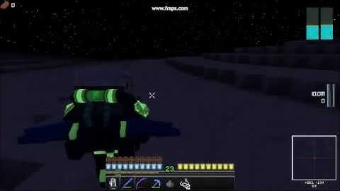 Minecraft: Modular Powersuits - A night walk on the Moon (playtest)