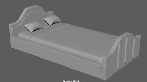 Bed Modeling In Maya