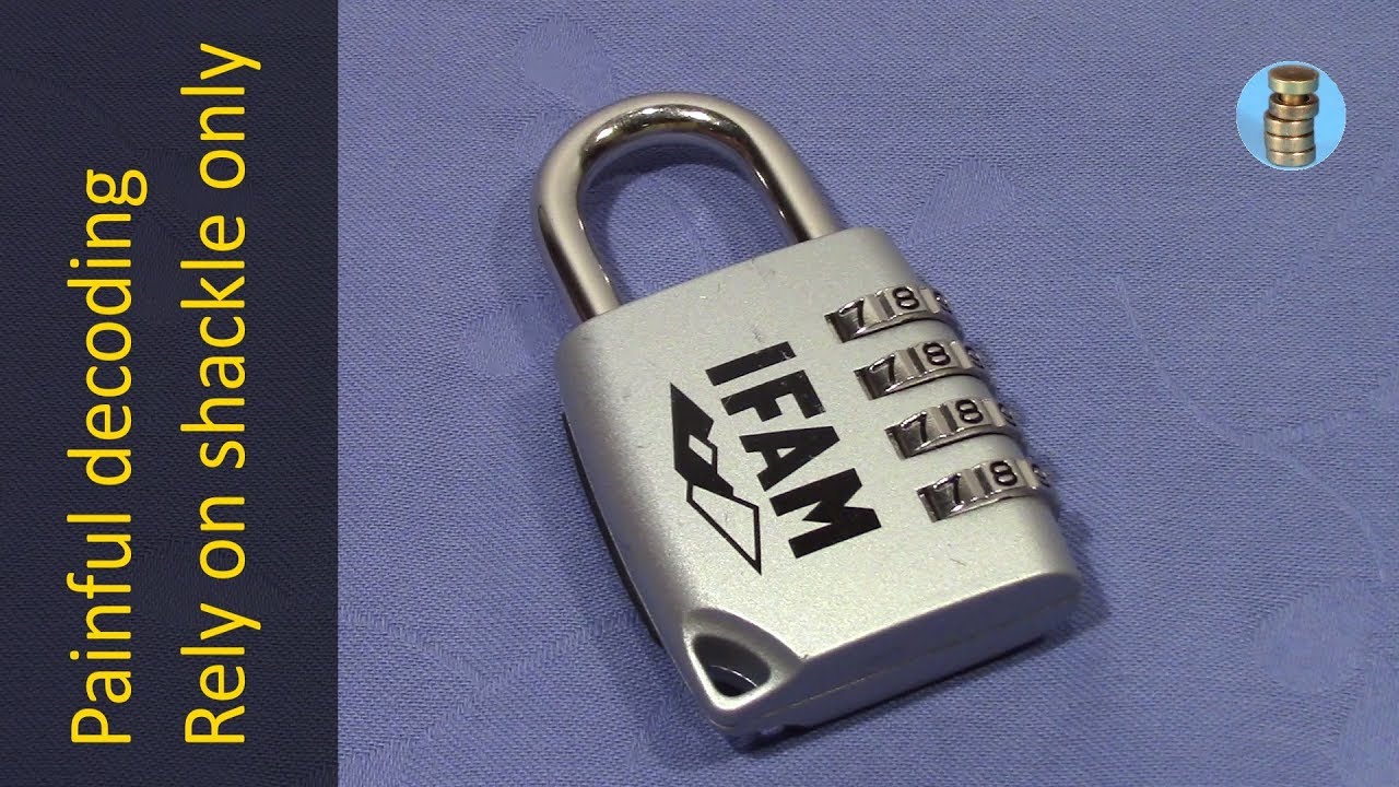 (picking 572) IFAM four wheel combination lock (painfully) decoded - shackle feedback rules