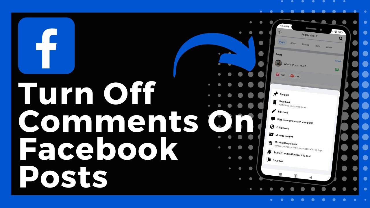 How To Turn Off Comments On Facebook Posts (Update) - YouTube
