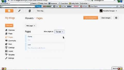 How to add tabs pages for blogger new interface)   YouTube