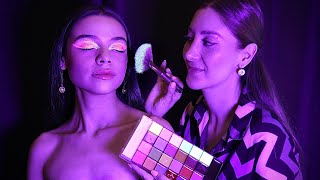 ASMR Satisfying Colorful Makeup | Gentle Application, Blacklight Glow, Soft-Spoken Triggers 4 Sleep screenshot 5