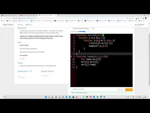 #dsa Bubble Sort Problem Solution Approch | in hindi #2022 #masaischool