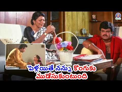 పెళ్లయితే నన్ను కొంగుకు ముడేసుకుంటుంది | Lorry Driver | Balakrishna & Vijayashanti Cute Movie Scene