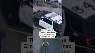 LA County Sheriff's deputy shot and killed while in patrol car, officials say #shorts