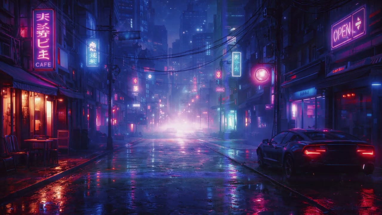 it’s late in the city 🌃 calm futuristic ambience