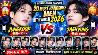 🔥TOP 20 MOST HANDSOME MEN AUGUST 2026 REVEALED! The #1 choice Sparks Global Debate😱ARMY Reacts!
