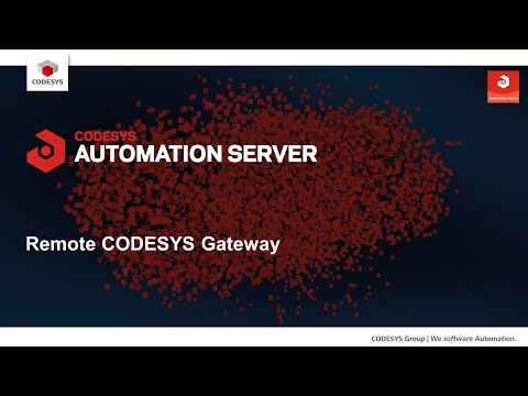 CODESYS Automation Server - Remote CODESYS Gateway ?