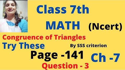 Try These  ( Question 3 )    page -141   Class 7.   Chapter 7  #class7mathsncert cbse