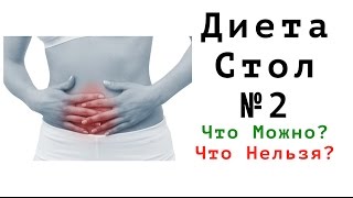 Диета стол №2  Что можно? Что нельзя? Меню питания при гастрите