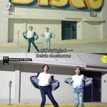 BTS dynamite behind the scenes vs MV 🥰🥰🥰