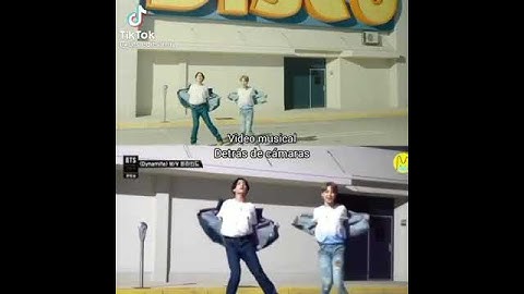 Thumbnail of BTS dynamite behind the scenes vs MV 🥰🥰🥰