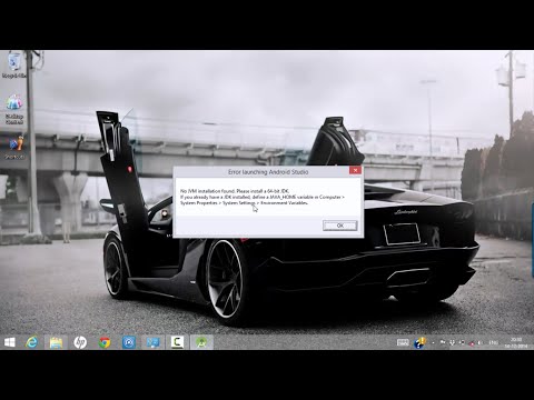 How to set java_home variable in windows 8.1 for Android Studio