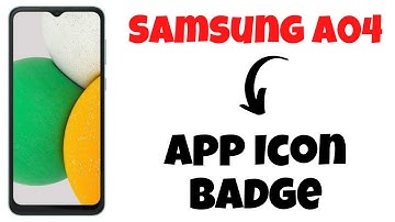 Samsung - App Icon Badge | A04 badges problem How to Fix {NEW}