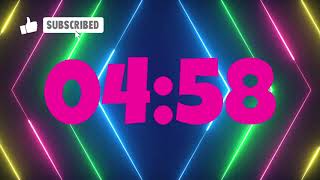 5 Minute Timer With Music RAINBOW LOVE CLASSROOM HAPPY 1080p