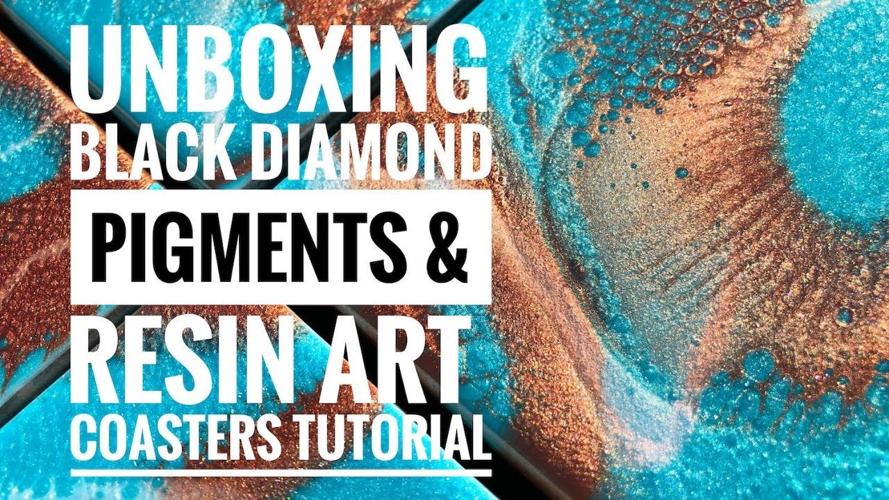 Black Diamond Pigments & Resin Art Coasters - YouTube