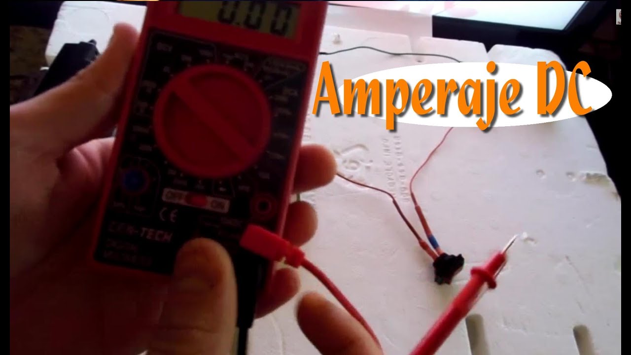 Como se mide amperios en un multimetro