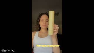 Curl Styling Routine for Light & Bouncy Curls using DESIGNME