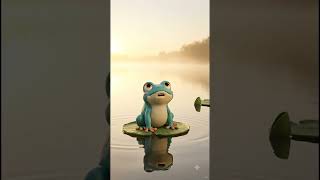 Lulu the Little Frog Drifts Away! 🐸 A Sweet Friendship Story for Kids #shorts