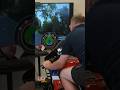 Racing champion Richard &quot;Milky&quot; Quayle rides the TT race on a motorcycle simulator #shorts