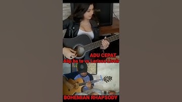 Thumbnail of Adu Cepat Alip ba ta vs Larissa Liveir | Bohemian rhapsody | alip ba ta Fingerstyle #shorts