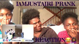 REACTING TO IAMJUSTAIRI I PASSED OUT PRANK ON CHRIS AND TRAY😂🤦🏾‍♀️