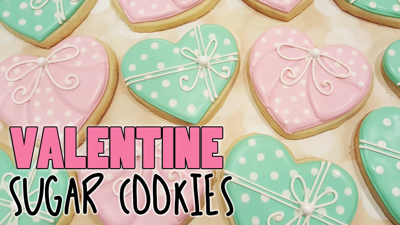 The Simplest Valentine Cookies, Ever! Hand Decorating Sugar ...