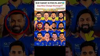 RCB Target XI For IPL 2027🥶