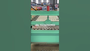 Corrugated sheet roll forming machine test video very thin 0.12-0.3mm #machine #copper factory