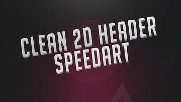 Clean 2D Twitter Header Speedart