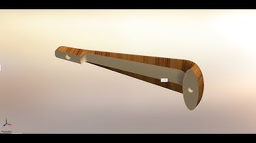 #13 DOOR WOODEN HANDLE // LOFTED BOSS/BASE IN SOLIDWORKS