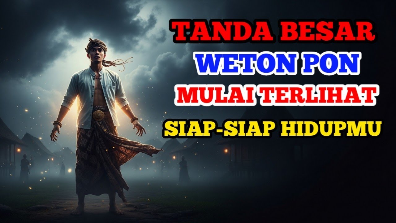 MERINDING! Tanda Besar Weton PON Ini Mulai Terlihat… Siap-Siap Hidupmu Berubah!