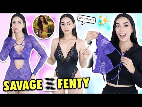 PROBANDO LA ROPA DE RIHANNA SAVAGE X FENTY (LENCERIA) 😱¿PORQUE ES TAN FAMOSA? | Claudipia