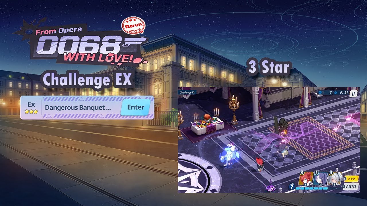 Blue Archive Global - From Opera 0068 with Love ! Rerun Challenge EX (3 ...