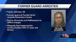 Former Juvenile Detention center guard arrested for inappropriate communication with young inmate