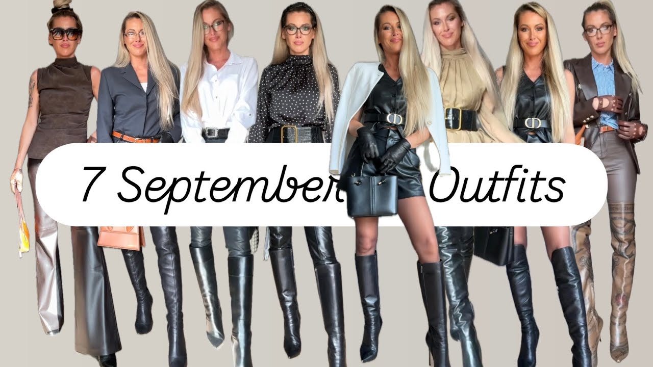 7 Leather & Boots Outfits That Turn Heads 👀 | September Fashion 2025