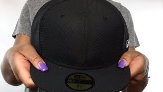 New Era 'DIAMOND TECH 59FIFTY-BLANK' Black Fitted Hat