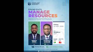 Principle 10 of 15 : Manage Resources