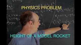 Physics Problem: Max Height for a Model Rocket
