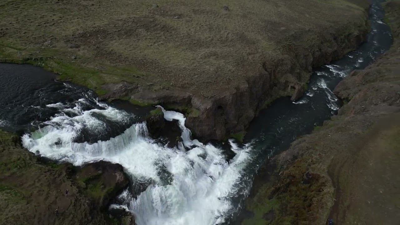 Reykjafoss waterfall, Skagafjörður, Iceland — Reykjafoss — video poster